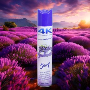 DESODORANTE 4K EN AEROSOL DE AMBIENTE LAVANDA