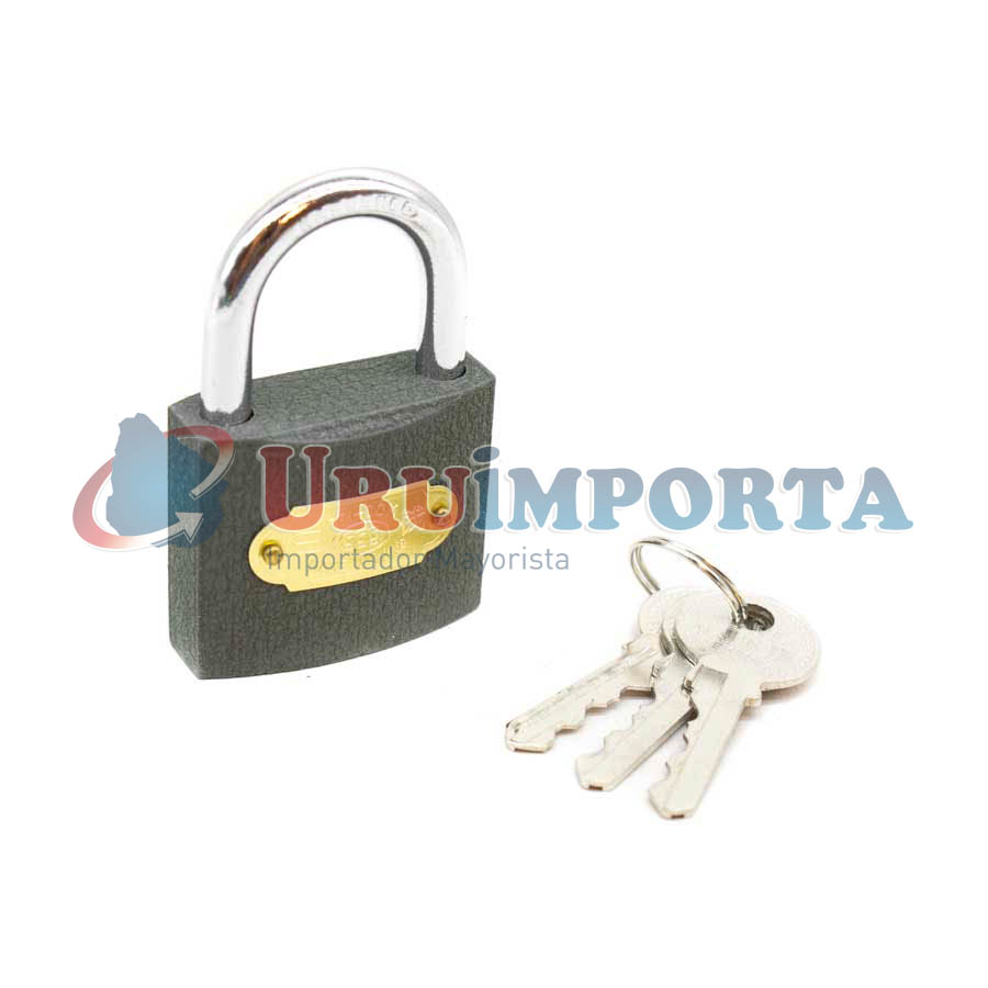 CANDADO DE HIERRO GRIS 50MM TRI-ROOM LH-1272
