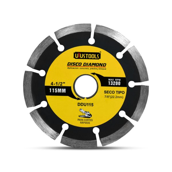 DISCO DIAMANTADO 4 1/2" UYUSTOOLS DDU115 - Imagen 2