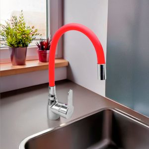 MONOCOMANDO MESADA CRO/ROJO ITALOMIX LH-2797