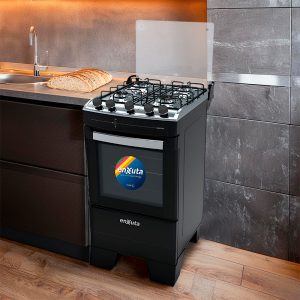 COCINA ENXUTA SUPERGAS 4H NEGRA CENX27542NG