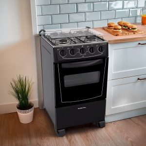 COCINA PUNKTAL VIENA 4 H SUPER GAS NEGRA PK-268BK