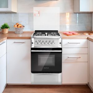 COCINA A GAS 50X55 INOX SMARTLIFE SL-KS5055G