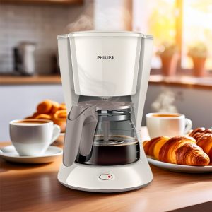 CAFETERA PHILIPS C/FILTRO 1.2L BLANCA HD7461/00