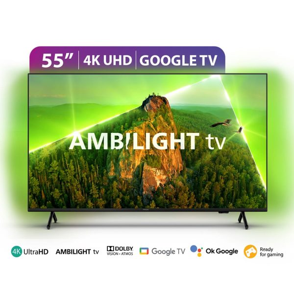 TV SMART PHILIPS 55" 4K UHD C/TECNOLOGIA AMBILIGTH - Imagen 3