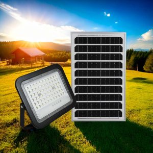 FOCO 100W SOLAR C/PANEL LUZ FRIA LED LIFE LH-3955