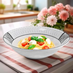 BOWL CERAMICO 22M BORDE NUDO GRIS LH-4247