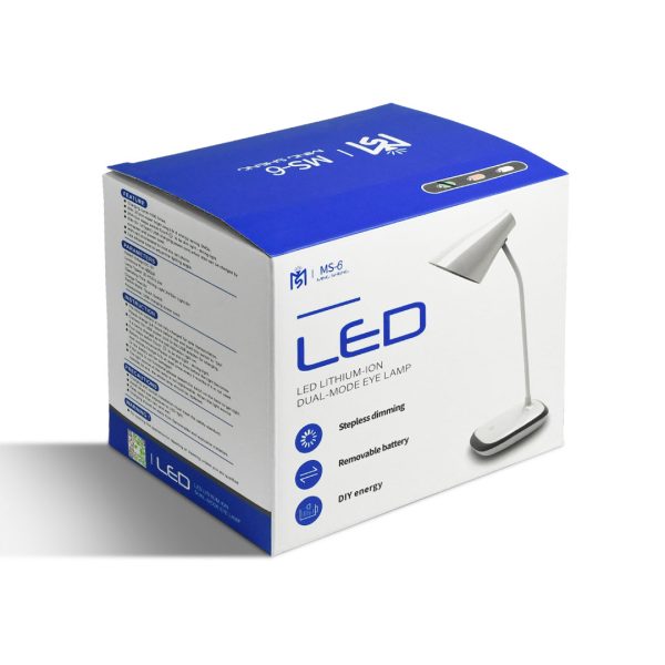 LAMPARA ESCRITORIO LED RECARGABLE MS-6 LH-4056 - Imagen 9