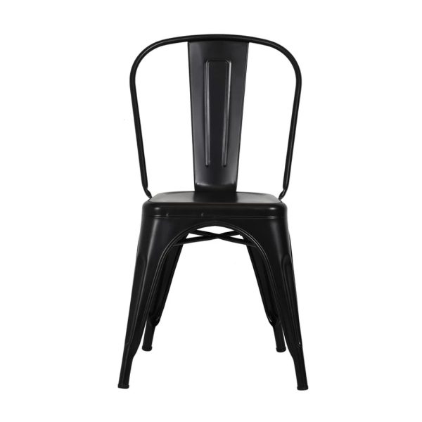 SILLA METALICA REFORZADA NEGRA LH-4274 - Imagen 3