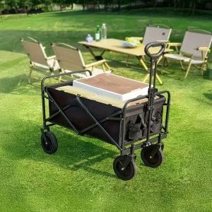 CARRITO PLEGABLE CHICO DE LONA NEGRO LH-3989