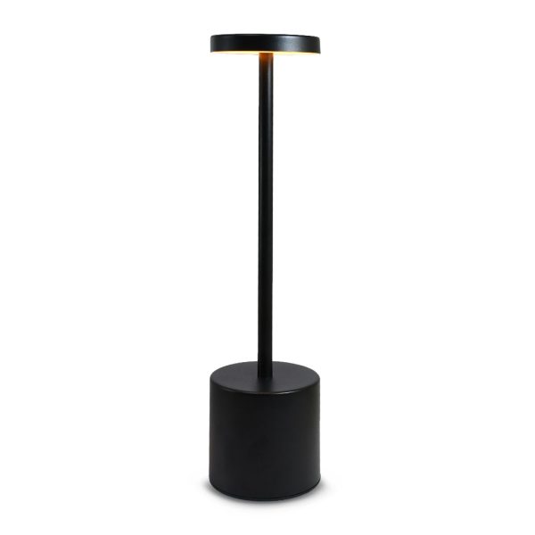 LAMPARA LED DE MESA INALAMBRICA NEGRA LH-4389 - Imagen 2