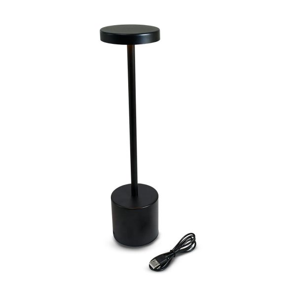 LAMPARA LED DE MESA INALAMBRICA NEGRA LH-4389 - Imagen 7