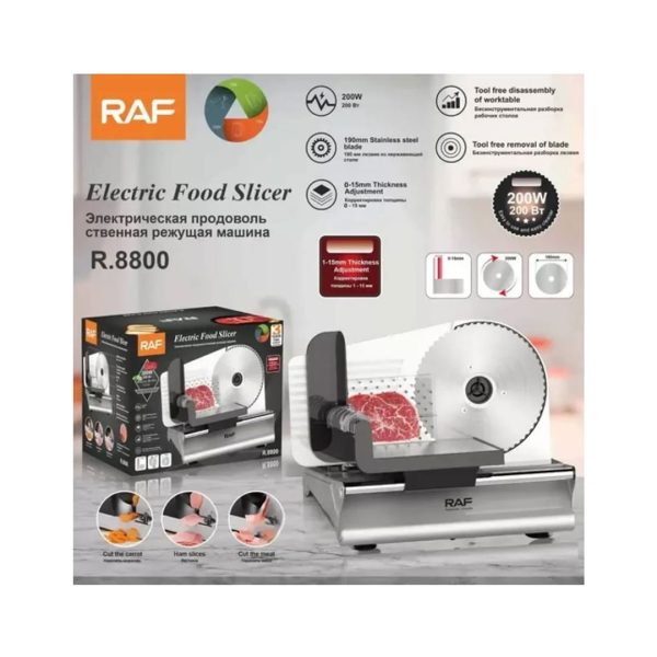 REBANADORA ELECTRICA 200W RAF-8800 - Imagen 5