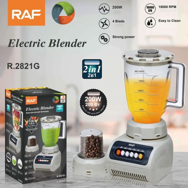 LICUADORA 2EN1 1,5 LITROS RAF   R-2821G - Imagen 6