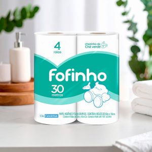PAPEL HIGIENICO FOFINHO HOJA SIMPLE 30M X4 2105