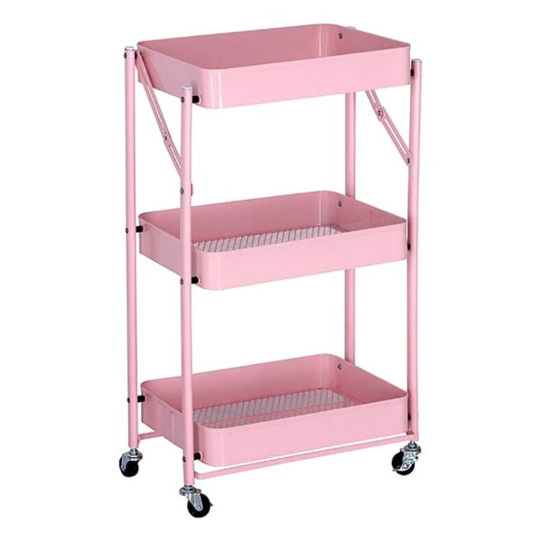 ORGANIZADOR 3 NIVELES PLEGABLE COLOR ROSADO LH4744 - Imagen 2