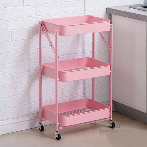 ORGANIZADOR 3 NIVELES PLEGABLE COLOR ROSADO LH4744 - Imagen 7