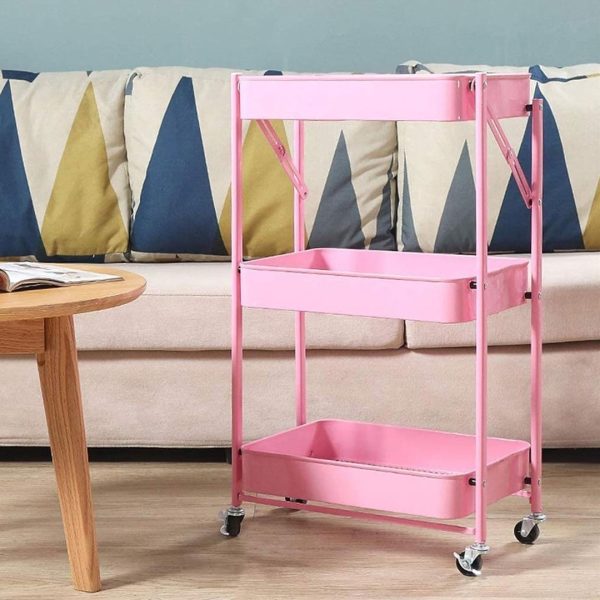 ORGANIZADOR 3 NIVELES PLEGABLE COLOR ROSADO LH4744 - Imagen 8