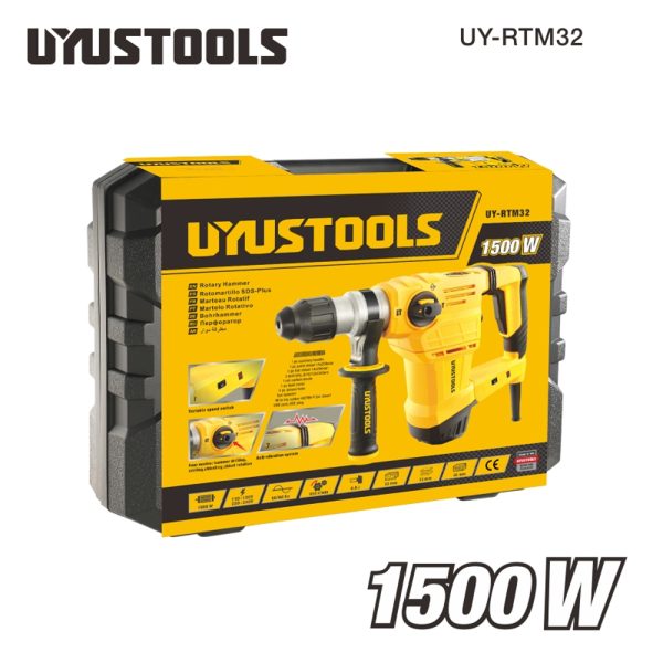 ROTOMARTILLO SDS-PLUS 32MM 1500W 4FUN UY-RTM02-32R - Imagen 3