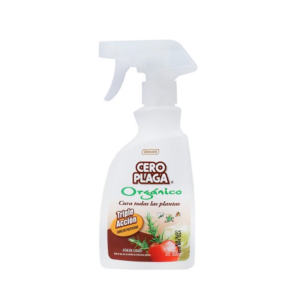 INSECTICIDA ORGÁNICO SPRAY 300 CC CERO PLAGA - Imagen 2