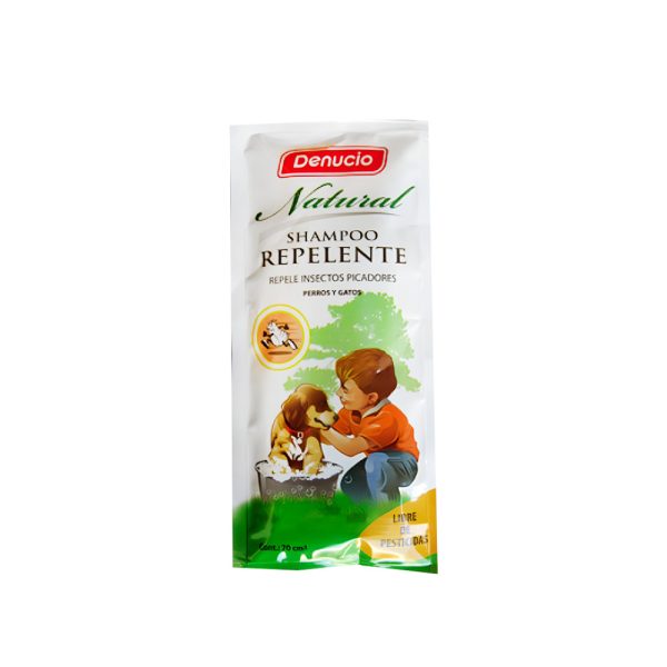 SHAMPOO REPELENTE NATURAL SACHET 70 CC DENUCI - Imagen 2