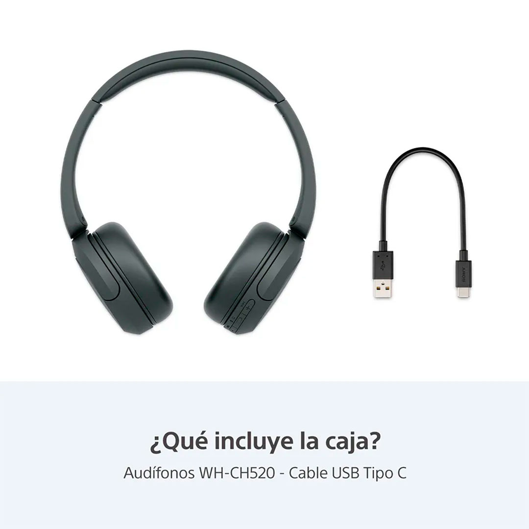 AURICULARES DE VINCHA SONY INALAMBRICOS WH-CH520-B - Imagen 3