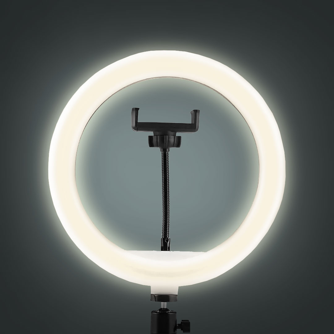 ARO DE LUZ ANILLO 26CM CON TRIPODE LH-4054