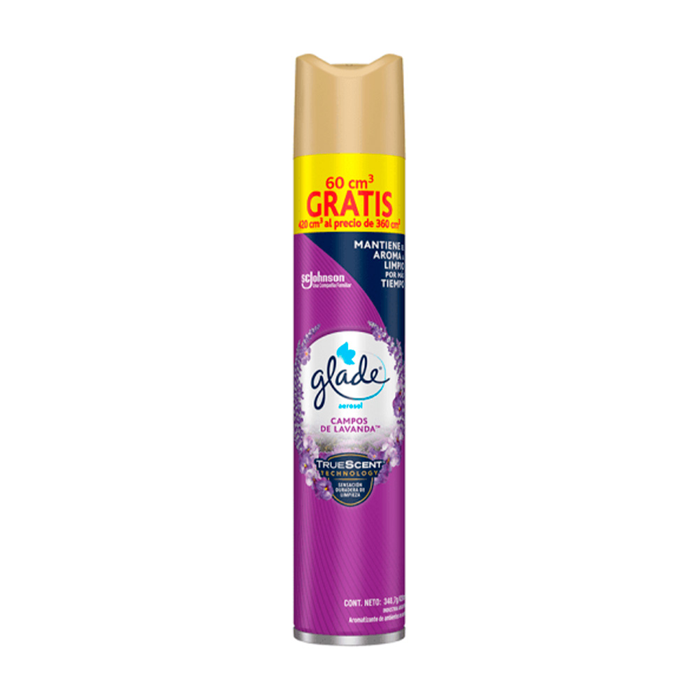 AROMATIZANTE GLADE LAVANDA AEROSOL 420 ML - Imagen 2