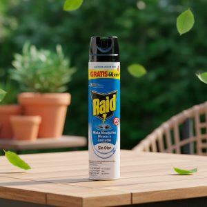 INSECTICIDA RAID MOSCAS Y MOSQUITOS S/OLOR 420CC