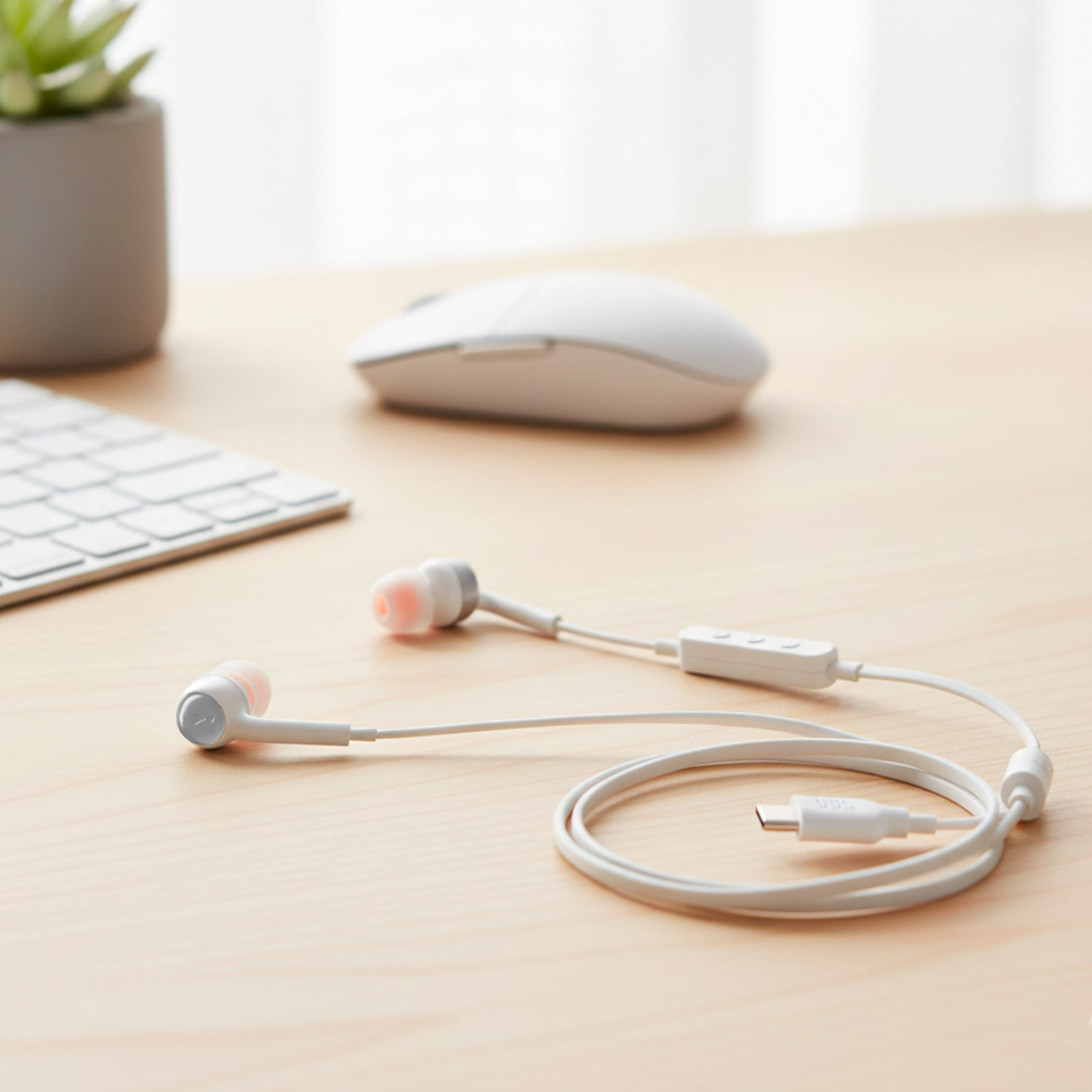 AURICULARES JBL T310C BLANCO USB-C - MM906JBL87