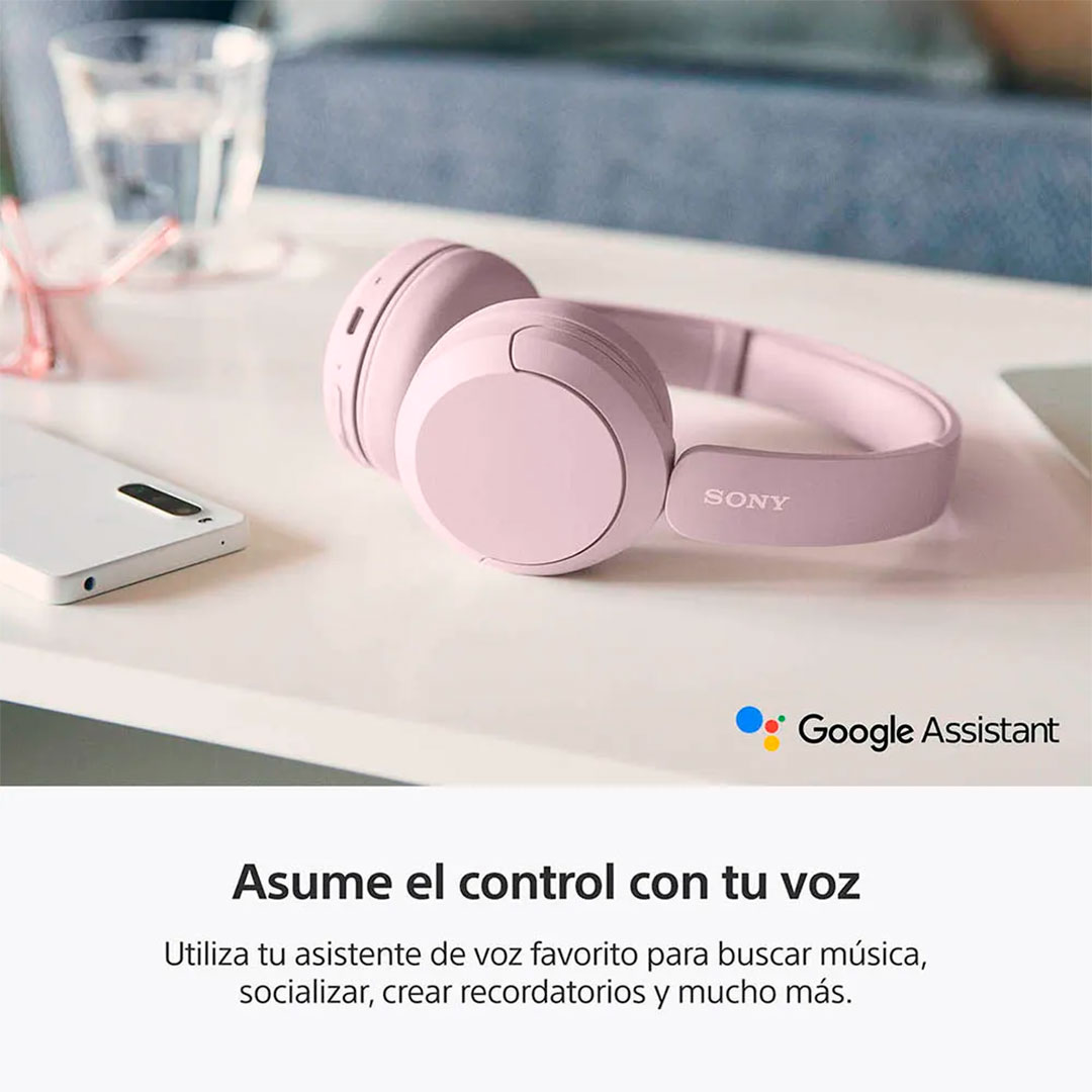 AURICULARES DE VINCHA SONY SIN CABLE WH-CH520-PNK - Imagen 2