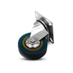 RUEDA GIRATORIA 2 1/2" DE GOMA-METAL LH-2470 - Imagen 3