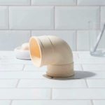 CODO 90 GRADOS 40MM BLANCO DE PVC KRONA K-616