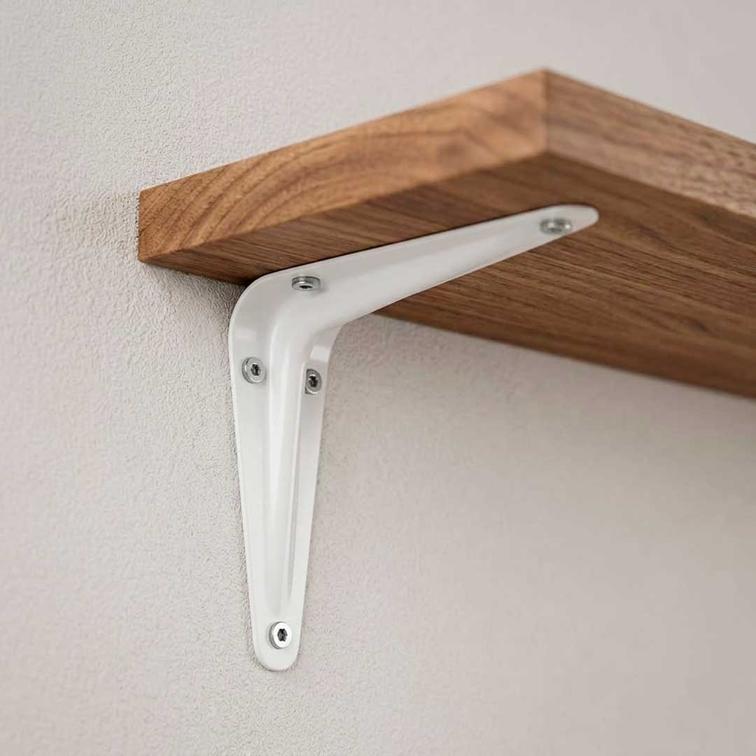 1225 MENSULA METALICA 4" X 5" BLANCA LH-377 - Imagen 1