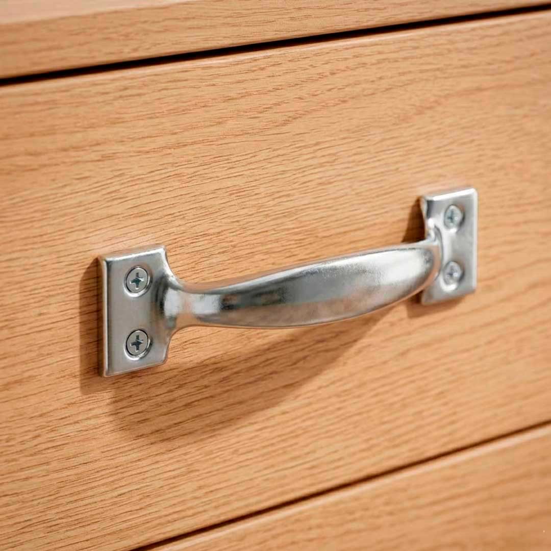 1229 TIRADOR 6" 12 UNIDADES METALICO CROMADO LH-3442 - Imagen 1