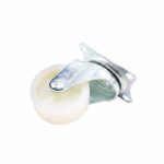 RUEDA PLASTICA BLANCA 2" BASE METAL GIRATOR LH-558 - Imagen 5