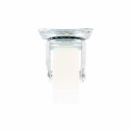 RUEDA PLASTICA BLANCA 2.5" BASE METAL GIRATO LH559 - Imagen 4