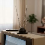 ANTENA 80 CM DE BASE TIPO CUERNITO LH-742