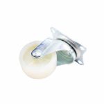 RUEDA PLASTICA BLANCA 3" BASE METAL GIRATOR LH-560 - Imagen 3
