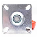 RUEDA ROJA C/BASE METALICA 2.5" GIRATORIA LH-562 - Imagen 6