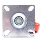 RUEDA ROJA C/BASE METALICA 3" GIRATORIA LH-563 - Imagen 6