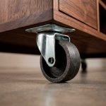 RUEDA METALICA GRIS 2.5" CON BASE GIRATORIA LH1683