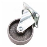 RUEDA NEGRA BASE METALICA 2 1/2" GIRATORIA LH-566 - Imagen 5