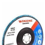 DISCO DE LIJA 4 1/2” METAL GRANO 100 WINONE LH2134 - Imagen 3