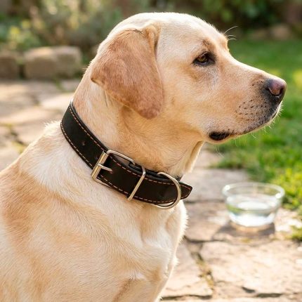 COLLAR DE CUERO 3CM X 55CM LH-1105