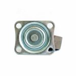 RUEDA METALICA GRIS 2.5" CON BASE GIRATORIA LH1683 - Imagen 5