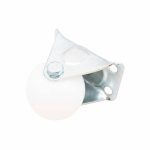 RUEDA BLANCA 1.5" BASE METALICA FIJA LH-1693 - Imagen 4
