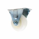 RUEDA BLANCA 3" BASE METALICA FIJA LH-1696 - Imagen 2