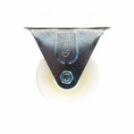 RUEDA BLANCA 3" BASE METALICA FIJA LH-1696 - Imagen 5