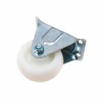 RUEDA BLANCA 3" BASE METALICA FIJA LH-1696 - Imagen 3